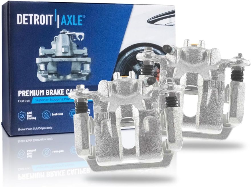 Pair Rear Brake Calipers (Remanufactured)