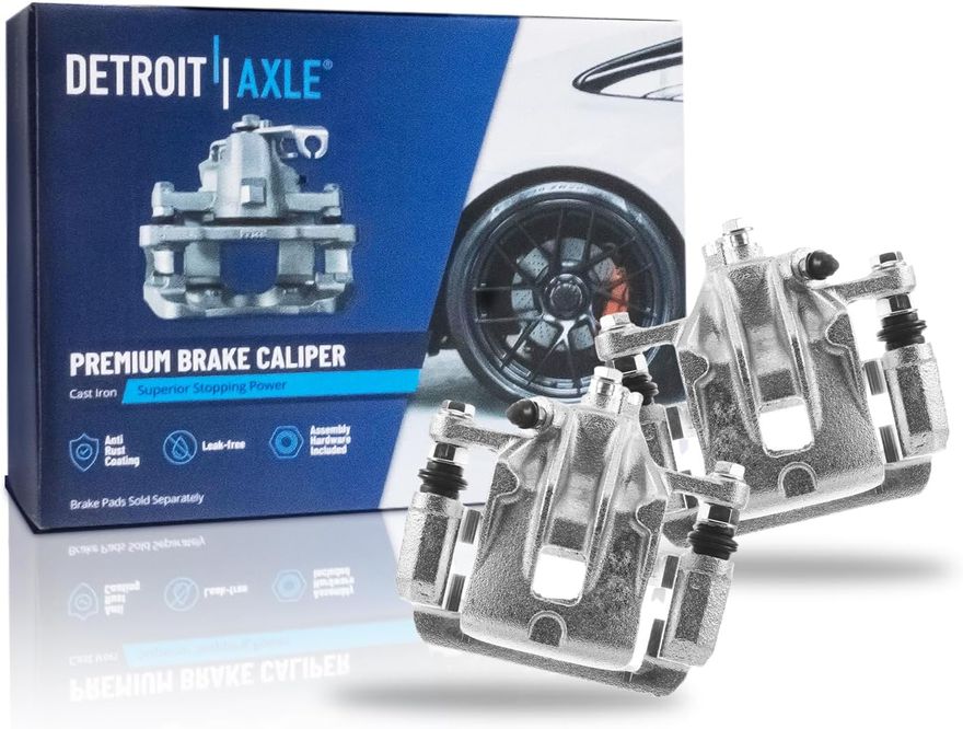 Pair Rear Brake Calipers (Remanufactured)