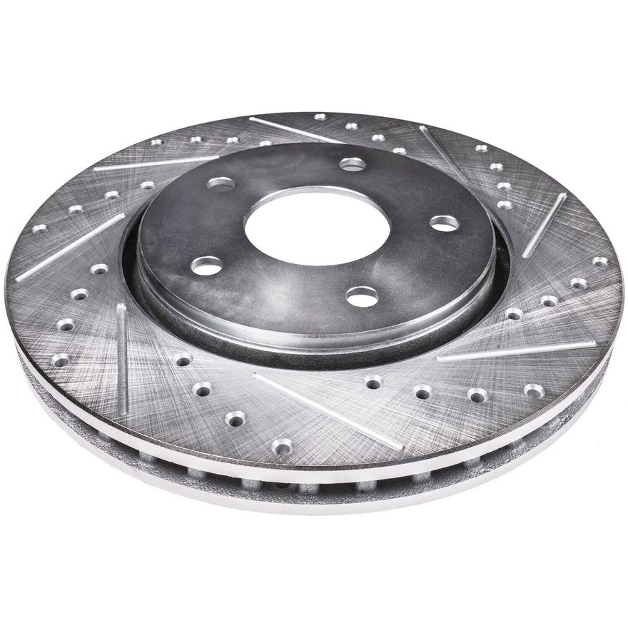 Front Drilled Brake Rotors - S-31305 x2