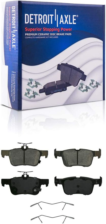 Rear Ceramic Brake Pads - P-1665 x2