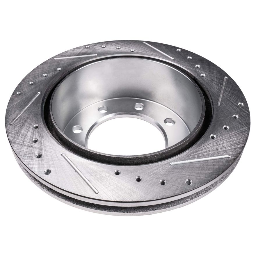Rear Drilled Disc Brake Rotor - S-55055 x2