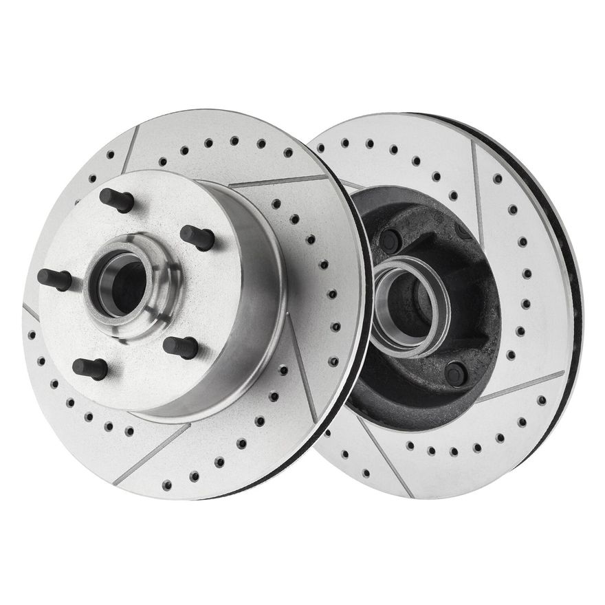 Front Drilled Brake Rotor - S-5514 x2