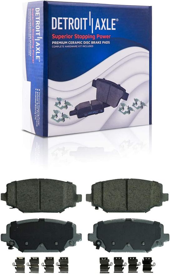 Rear Ceramic Brake Pads - P-1596 x2