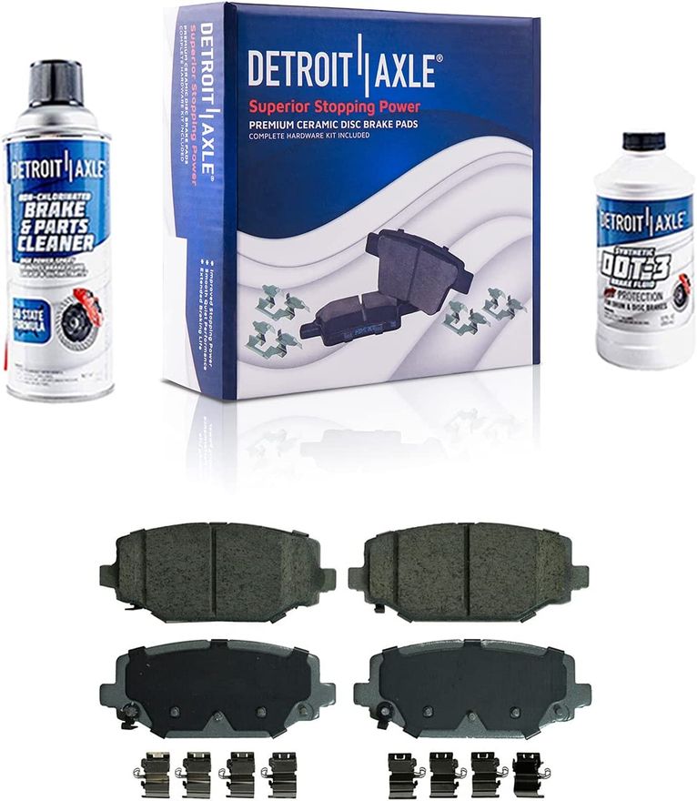 Rear Ceramic Brake Pad - P-1596 x2