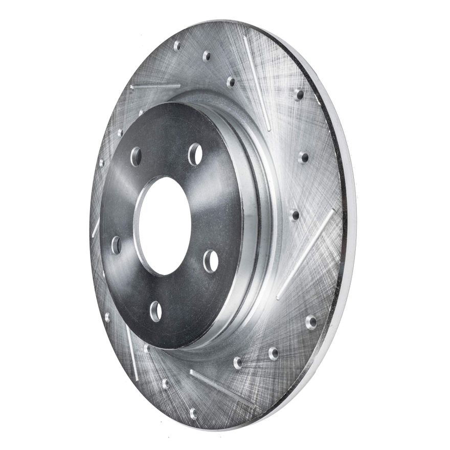 Rear Drilled Brake Rotor - S-640017 x2
