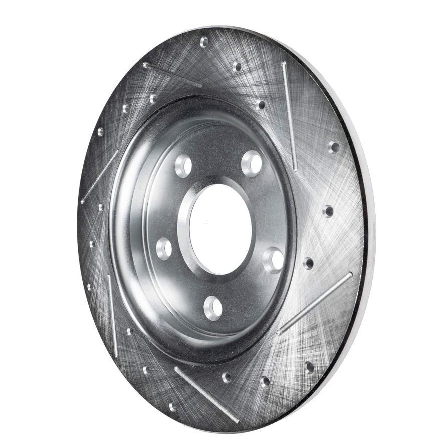 Rear Drilled Brake Rotor - S-640017 x2