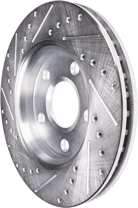Front Drilled Disc Brake Rotor - S-800043 x2