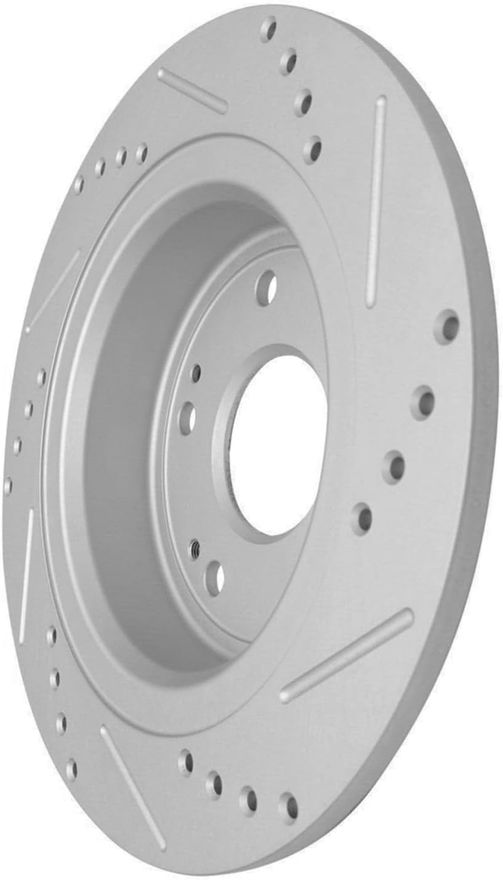 Front Drilled Disc Brake Rotor - S-800040 x2