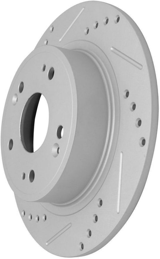 Front Drilled Disc Brake Rotor - S-800040 x2