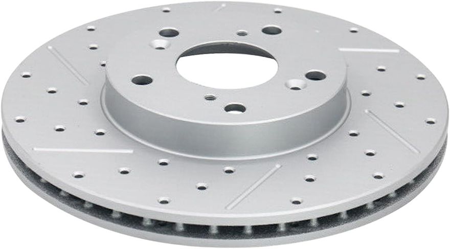 Front Drilled Disc Brake Rotor - S-800041 x2