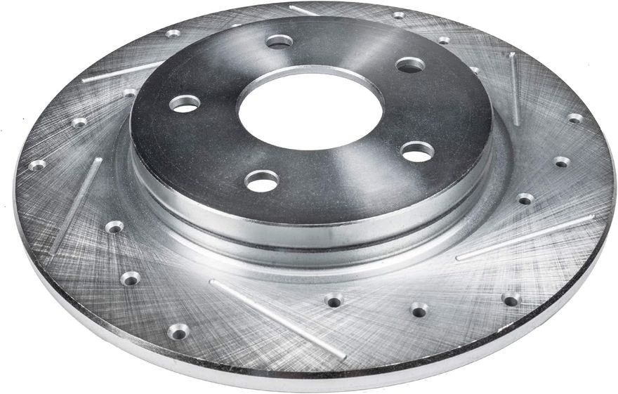 Rear Drilled Disc Brake Rotor - S-800042 x2