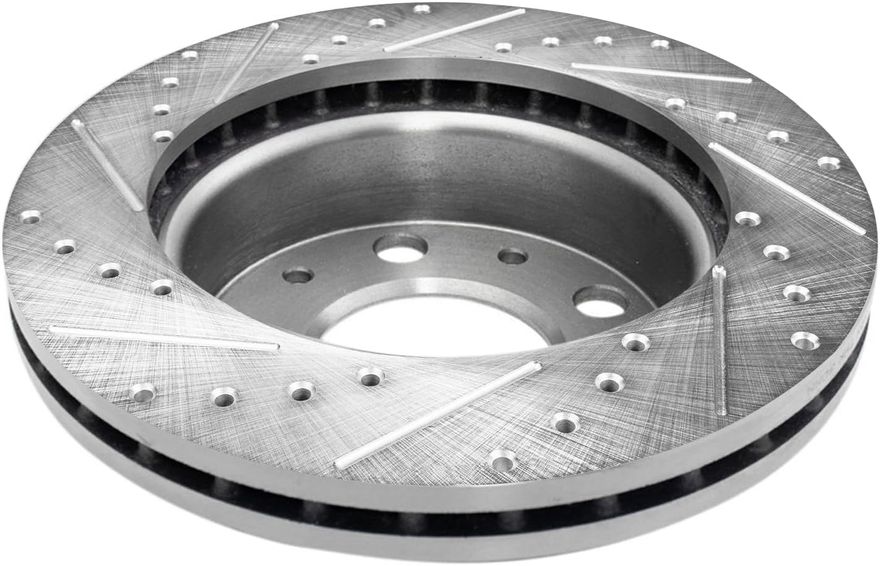 Front Drilled Disc Brake Rotor - S-800050 x2