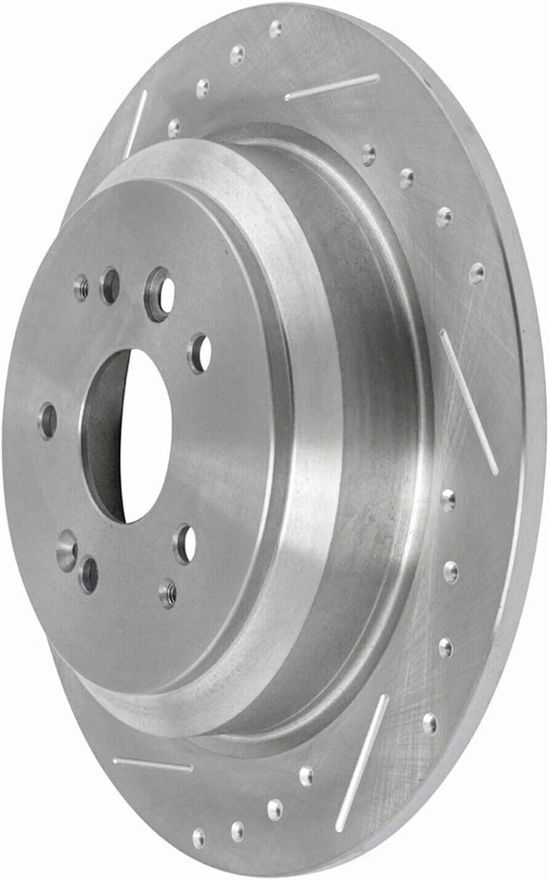 Rear Drilled Disc Brake Rotor - S-800054 x2