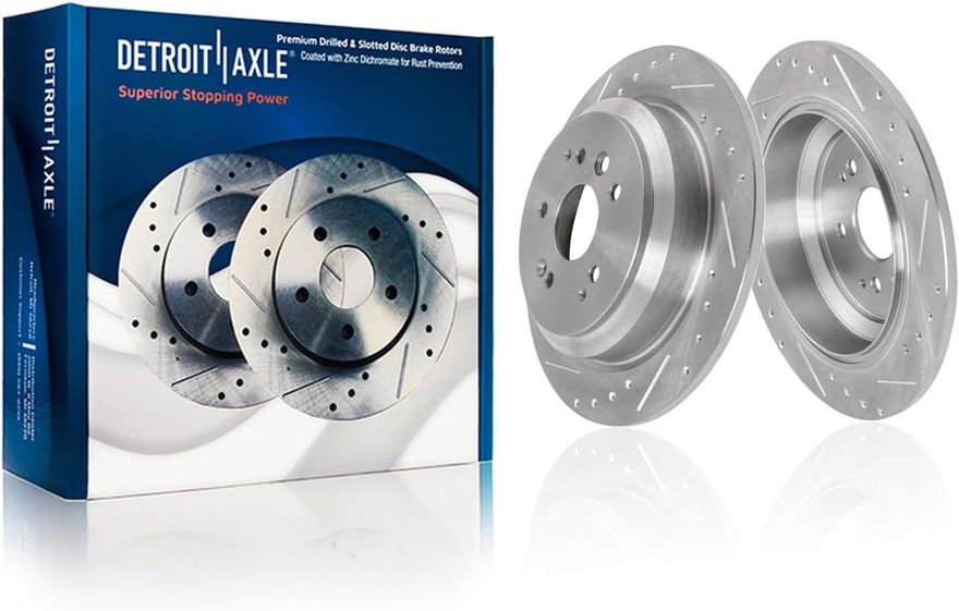 Main Image - Rear Drilled Disc Brake Rotors