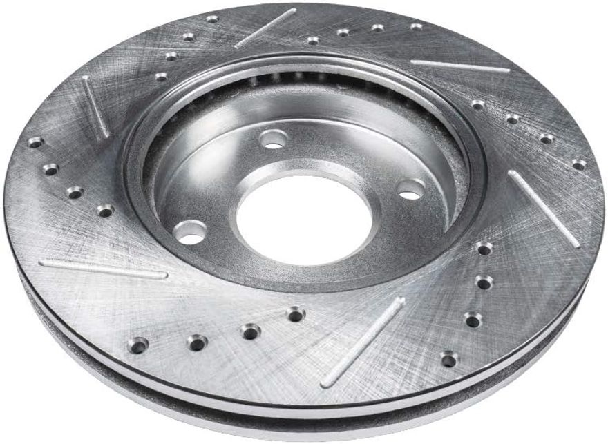 Front Drilled Disc Brake Rotor - S-800055 x2