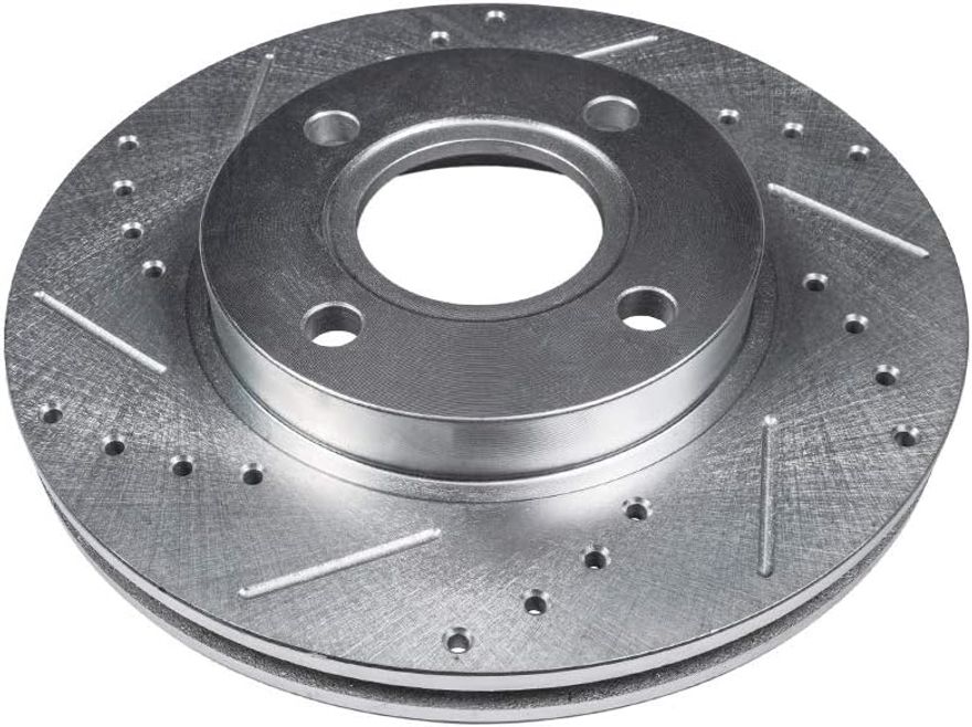 Front Drilled Disc Brake Rotor - S-800055 x2