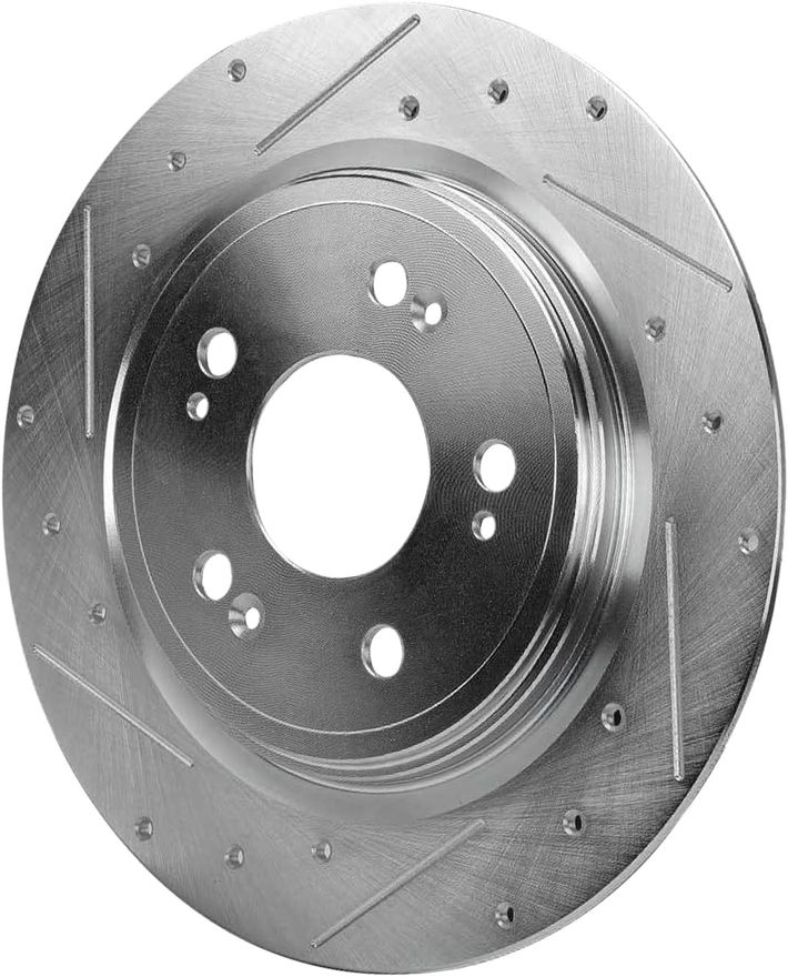 Rear Drilled Disc Brake Rotor - S-800062 x2