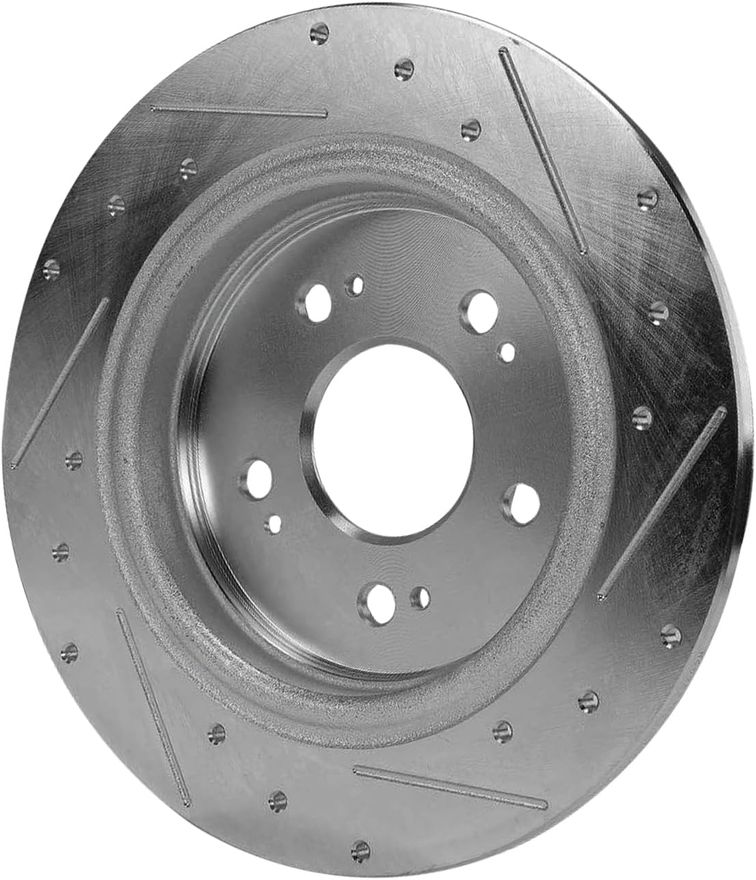 Rear Drilled Disc Brake Rotor - S-800062 x2