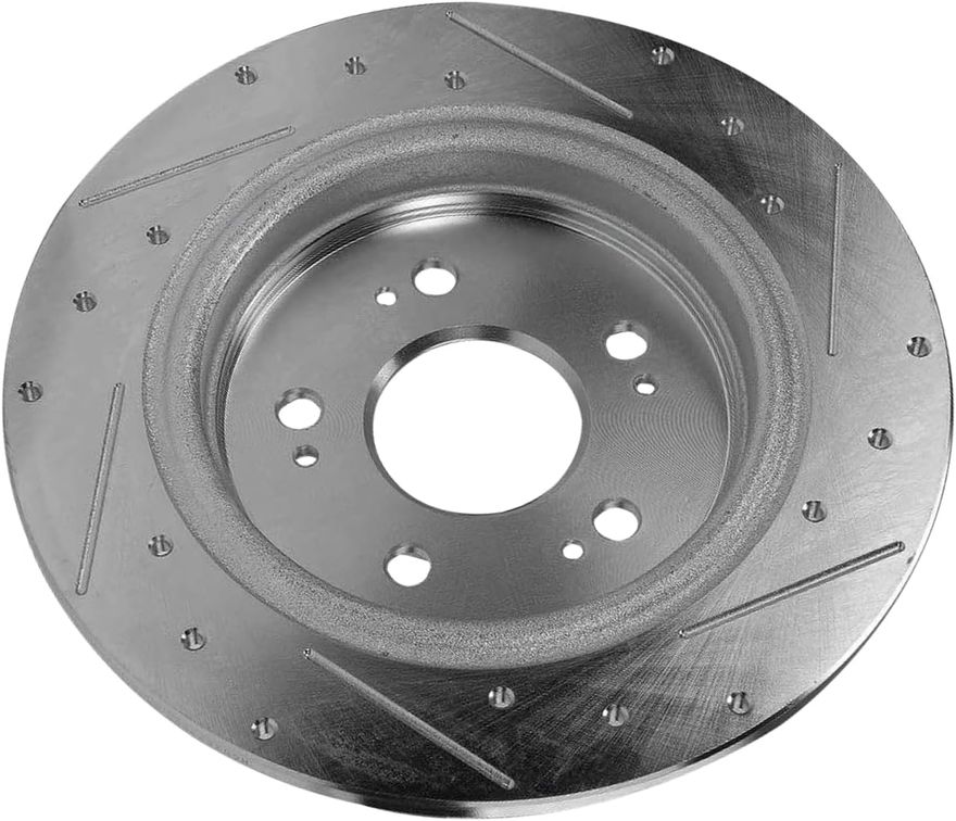 Rear Drilled Disc Brake Rotor - S-800062 x2