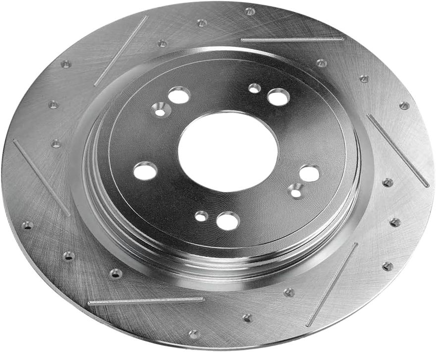 Rear Drilled Disc Brake Rotor - S-800062 x2