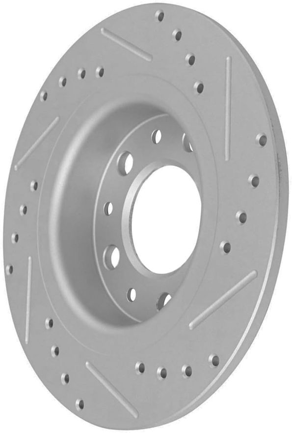 Rear Drilled Disc Brake Rotor - S-800066 x2