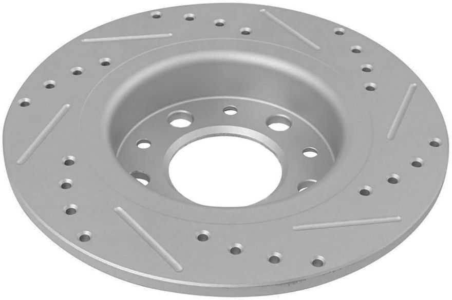 Rear Drilled Disc Brake Rotor - S-800066 x2