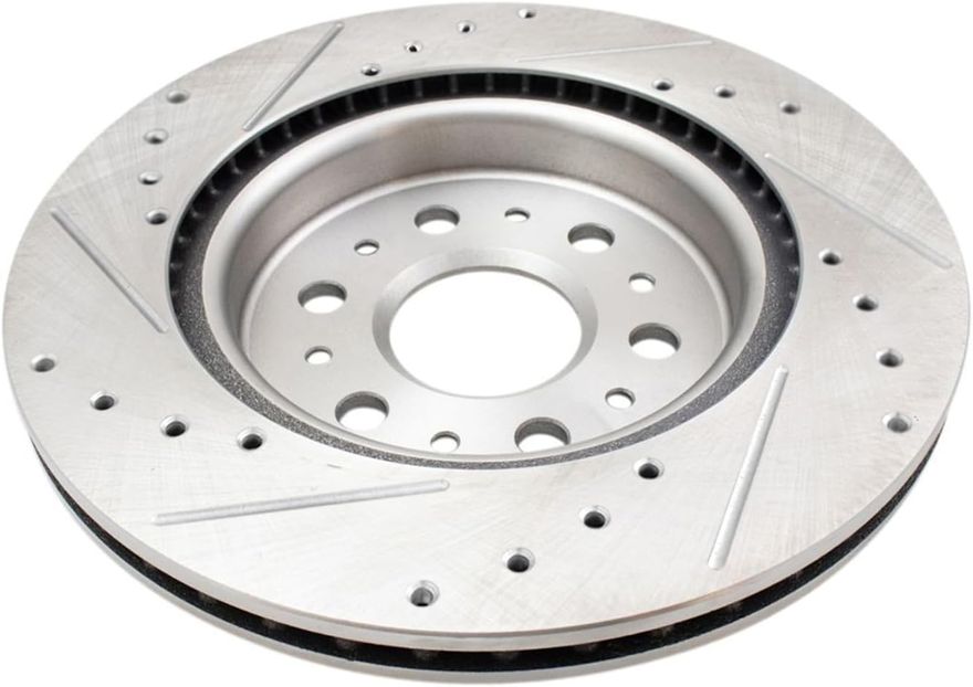 Front Drilled Disc Brake Rotor - S-800077 x2