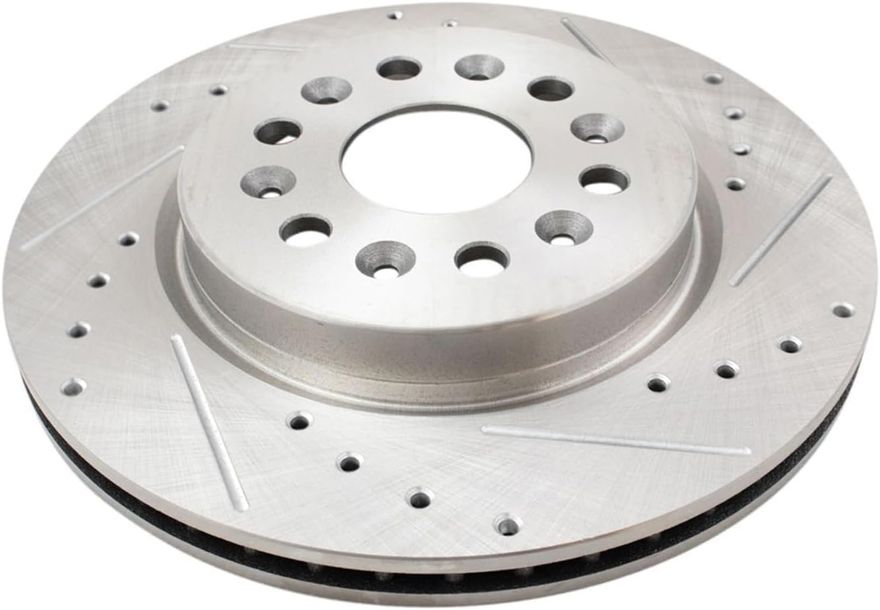 Front Drilled Disc Brake Rotor - S-800077 x2