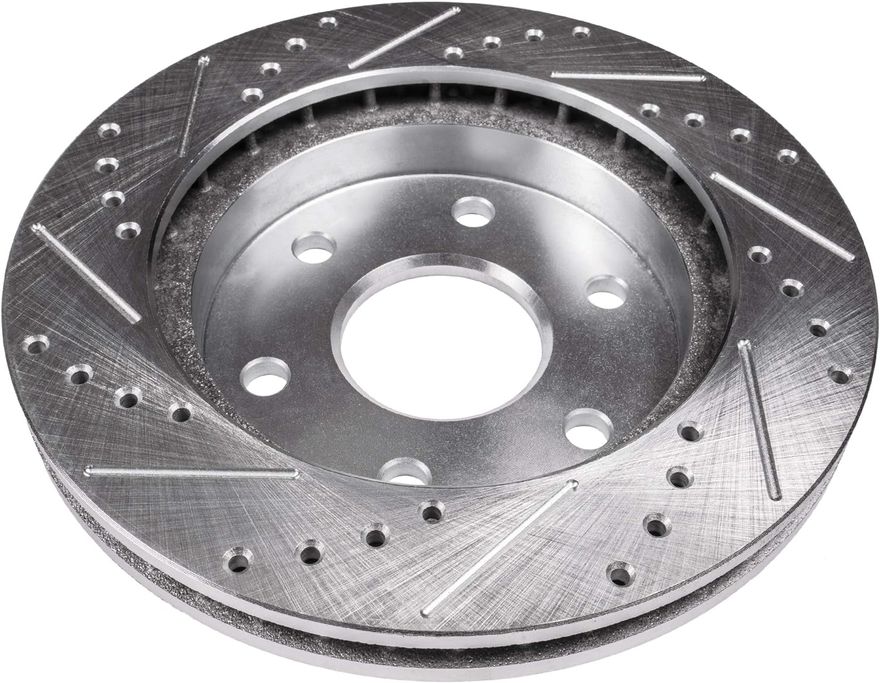 Rear Drilled Disc Brake Rotor - S-800074 x2