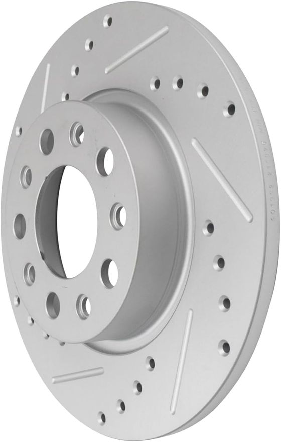 Rear Drilled Disc Brake Rotor - S-800078 x2