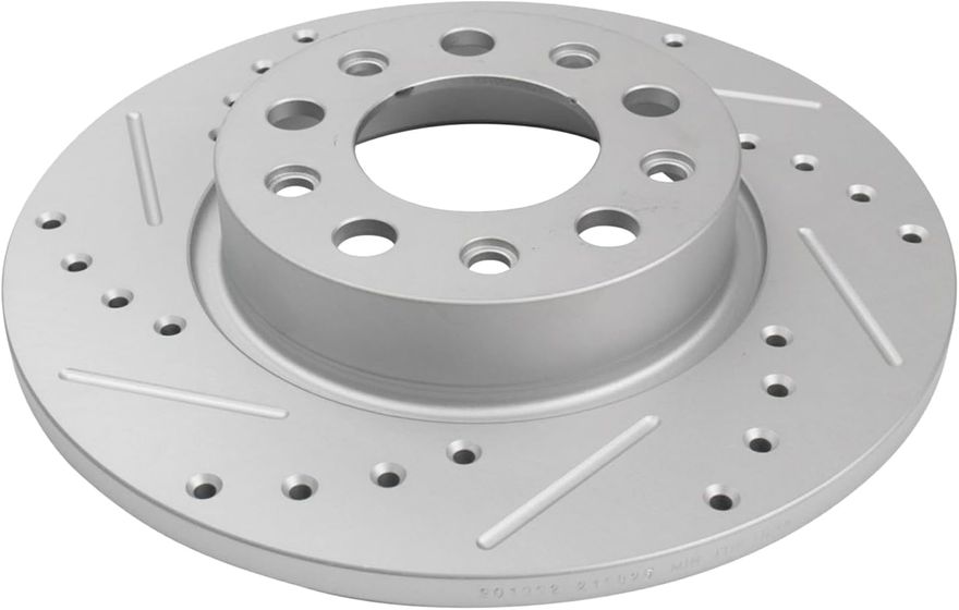 Rear Drilled Disc Brake Rotor - S-800078 x2