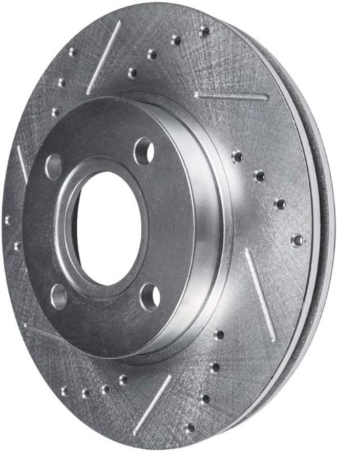 Front Drilled Disc Brake Rotor - S-800079 x2