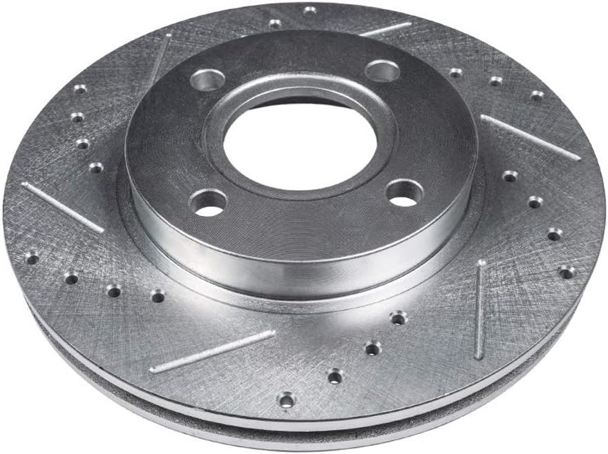 Front Drilled Disc Brake Rotor - S-800079 x2
