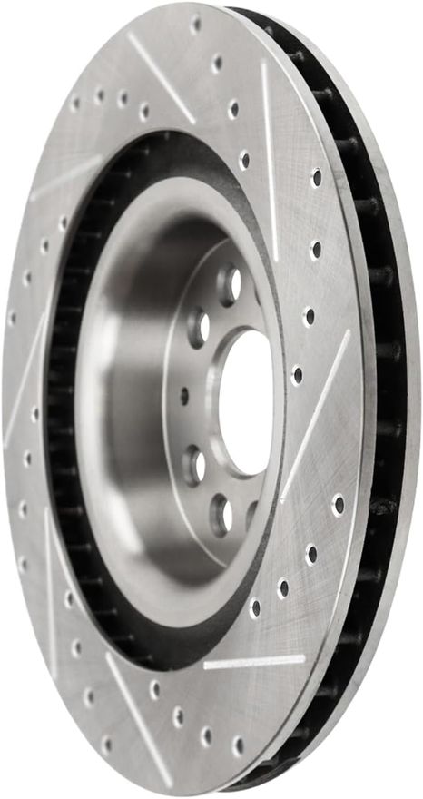 Rear Drilled Disc Brake Rotor - S-800083 x2