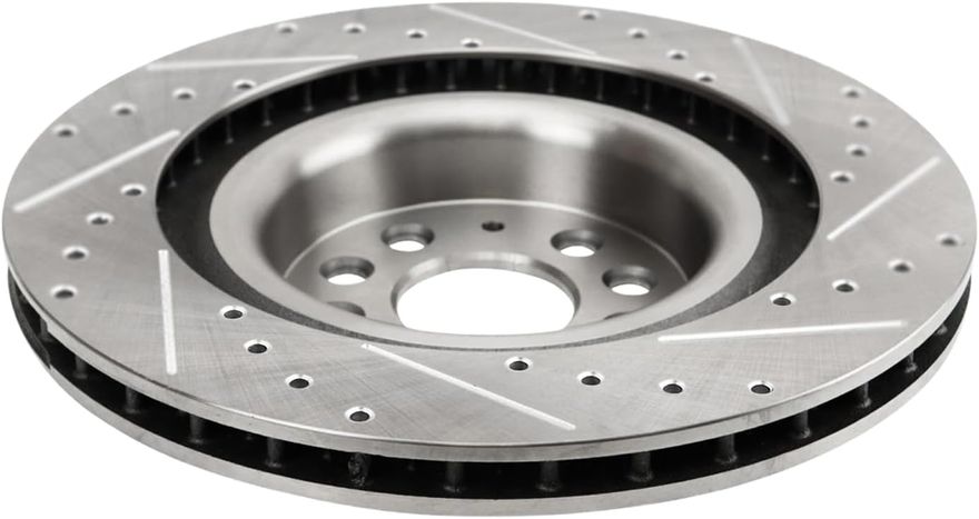 Rear Drilled Disc Brake Rotor - S-800083 x2