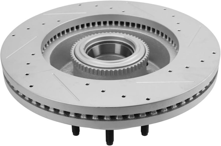 Front Drilled Disc Brake Rotor - S-800086 x2