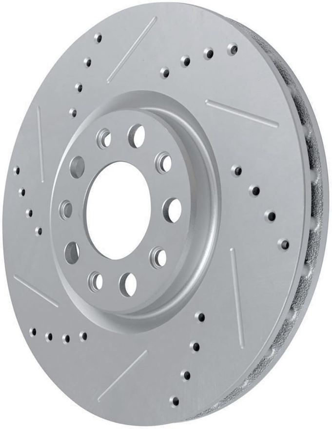 Front Drilled Disc Brake Rotor - S-800090 x2