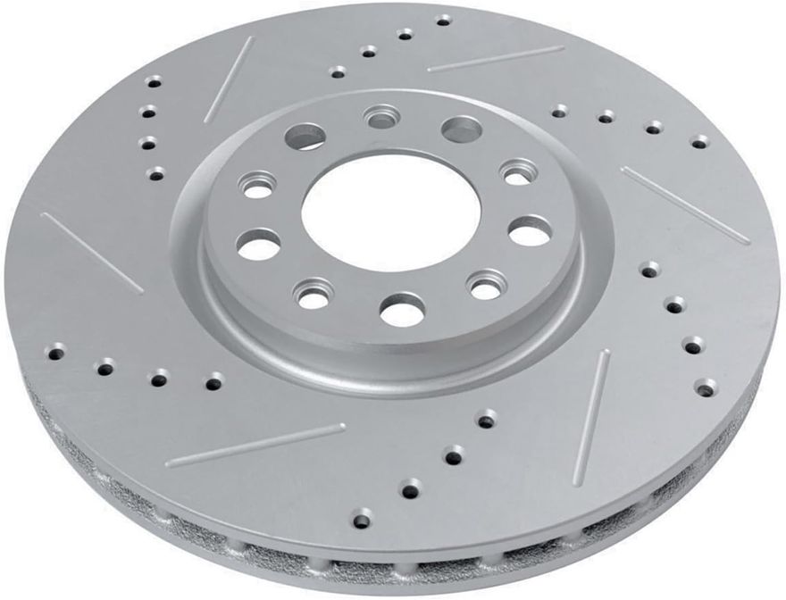 Front Drilled Disc Brake Rotor - S-800090 x2