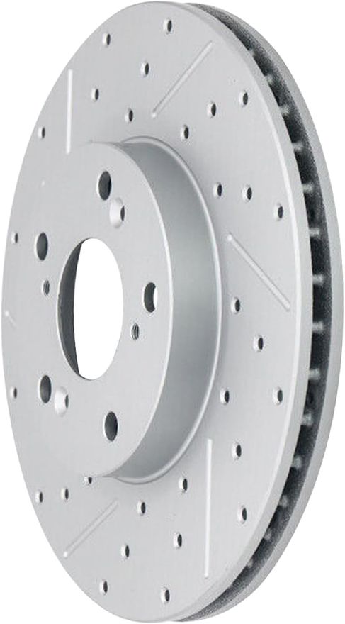 Front Drilled Disc Brake Rotor - S-800092 x2