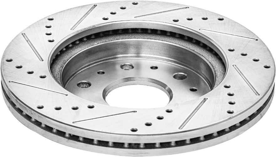 Front Drilled Disc Brake Rotor - S-800097 x2