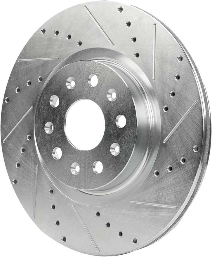 Front Drilled Disc Brake Rotor - S-800098 x2