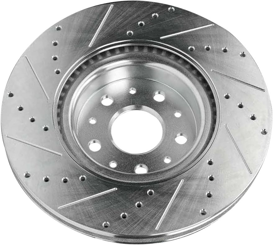 Front Drilled Disc Brake Rotor - S-800098 x2