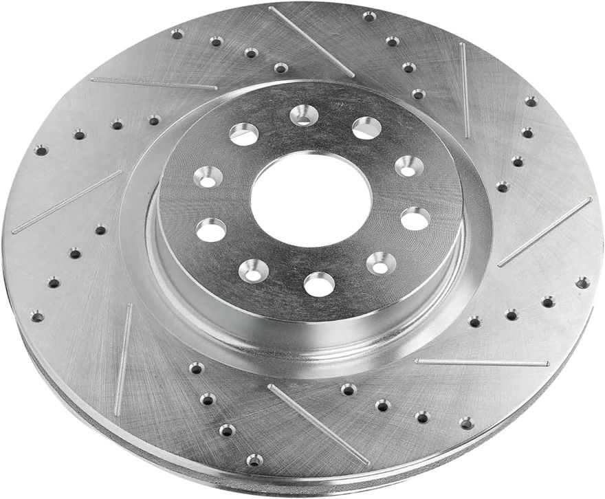 Front Drilled Disc Brake Rotor - S-800098 x2