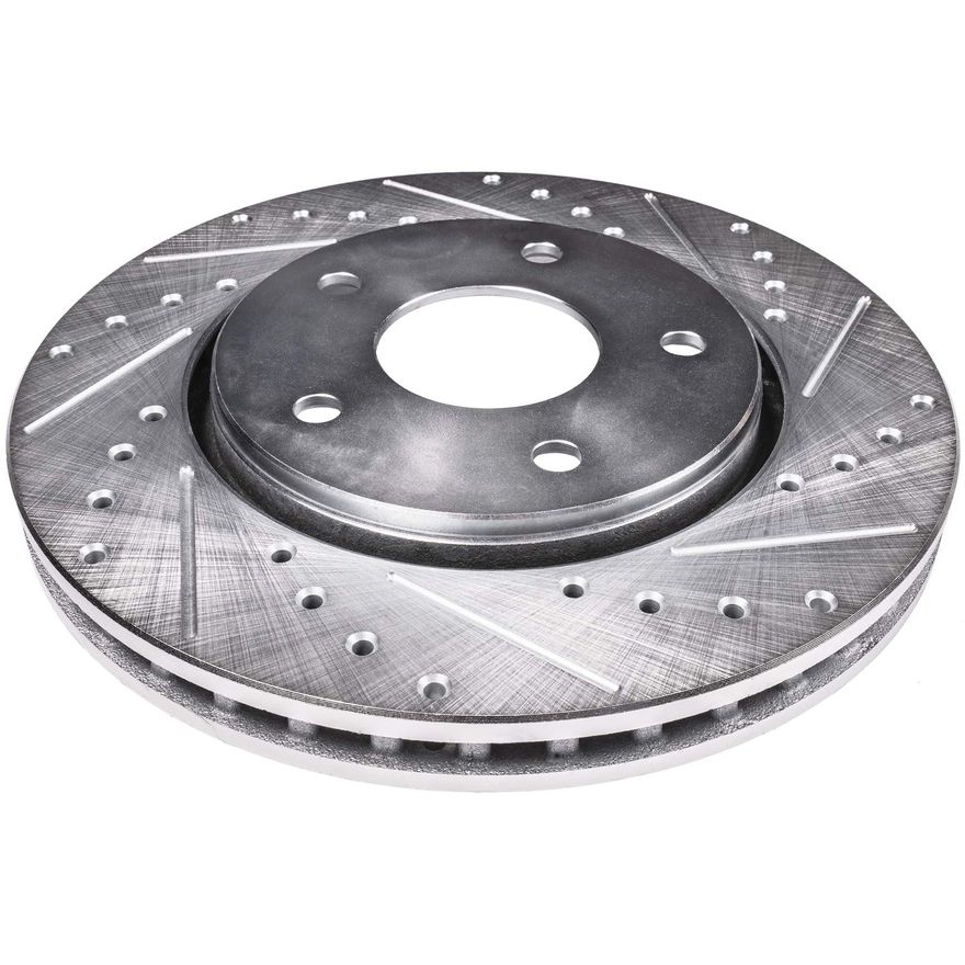 Front Drilled Disc Brake Rotor - S-800001 x2