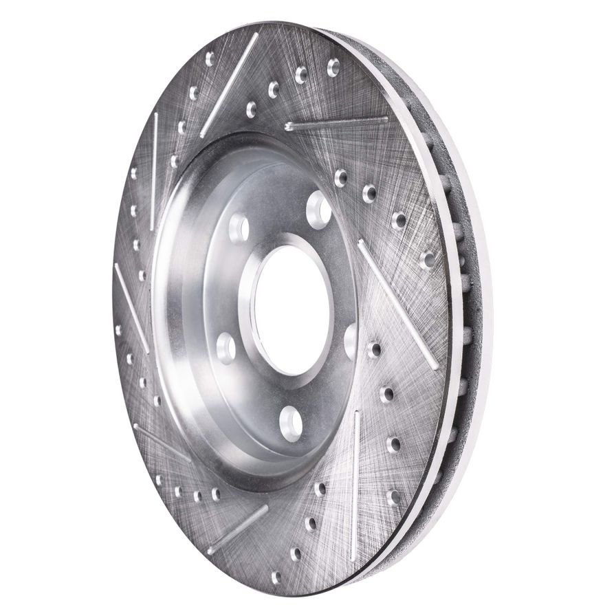 Front Drilled Disc Brake Rotor - S-800001 x2