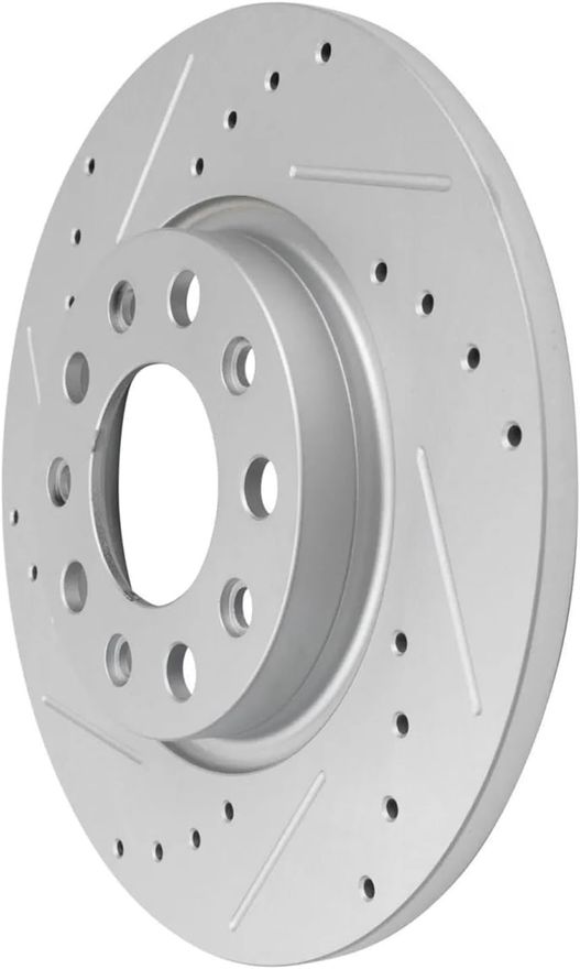 Rear Drilled Disc Brake Rotor - S-800022 x2