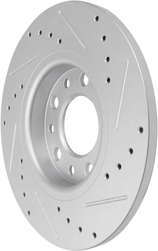 Rear Drilled Disc Brake Rotor - S-800022 x2