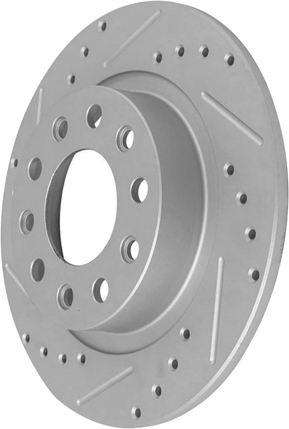 Rear Drilled Disc Brake Rotor - S-800032 x2