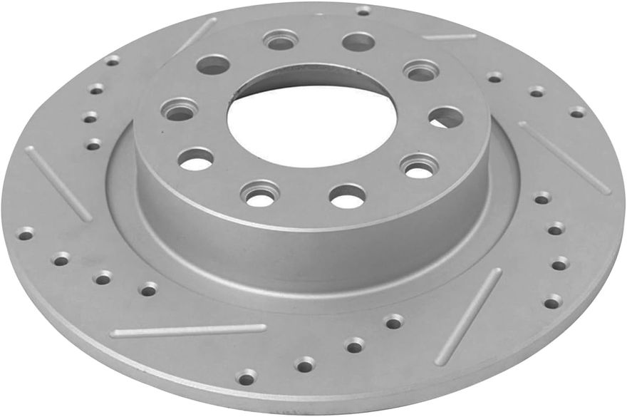 Rear Drilled Disc Brake Rotor - S-800032 x2