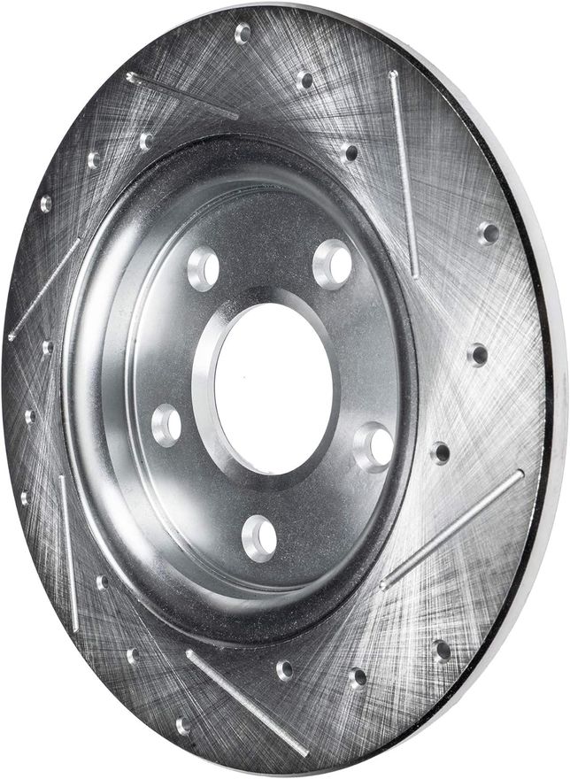 Rear Drilled Disc Brake Rotor - S-800034 x2
